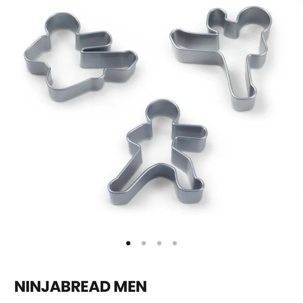 NINJA BREAD MEN COOKIE CUTTERS NEW